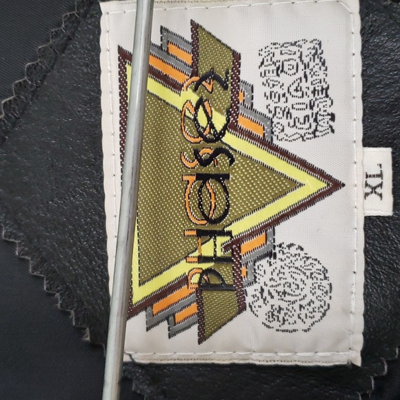 Phase2 Men's XL LEATHER, USA Flag Jacket - Picture 9 of 12